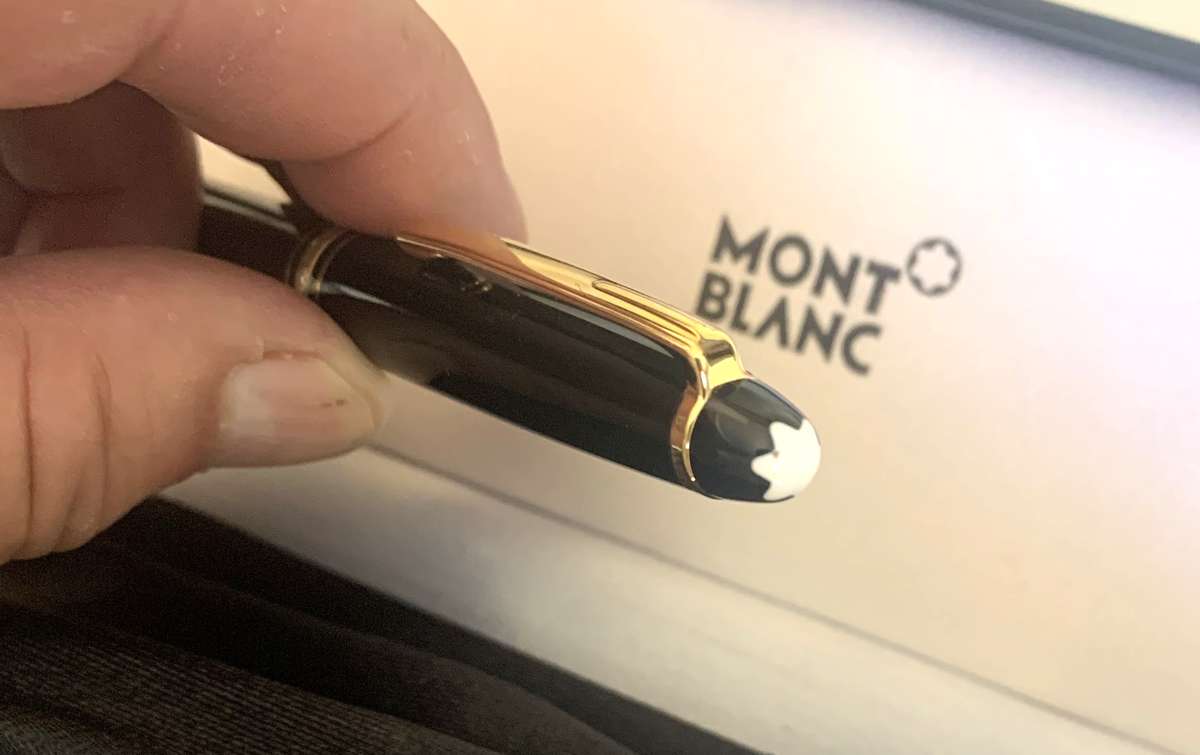 Montblanc Meisterstuck rollerball pen, Gold Coated Classique with box.