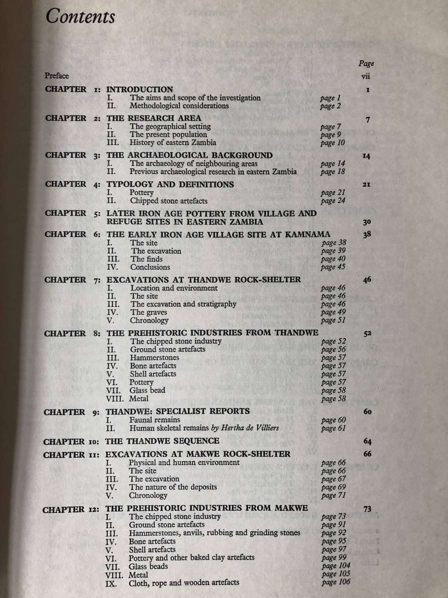 The Prehistory of Eastern Zambia - D W Phillipson - 1976