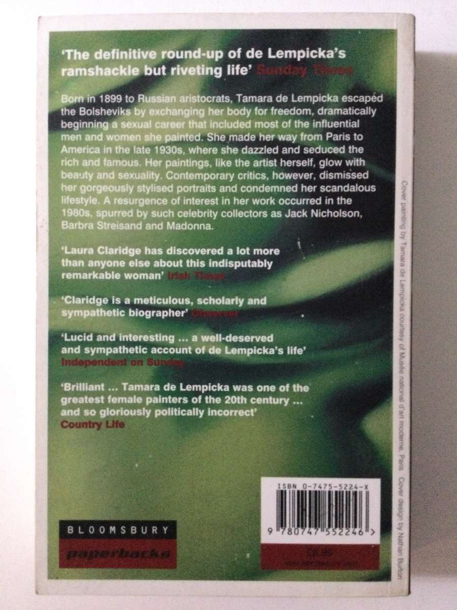 Tamara De Lempicka, a life of deco and decadence, Laura Claridge, 2001