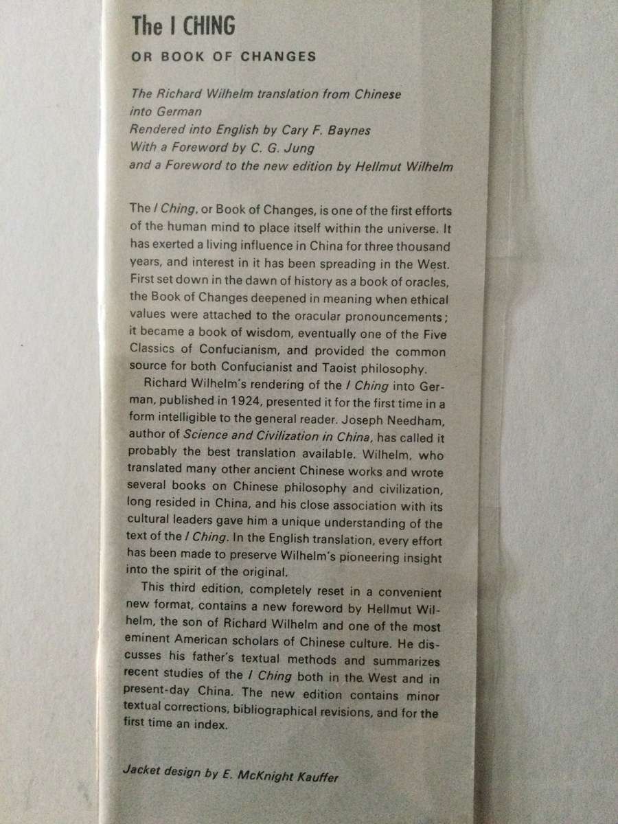 The I Ching, or Book of Changes, Wilhelm/Baynes, 1997