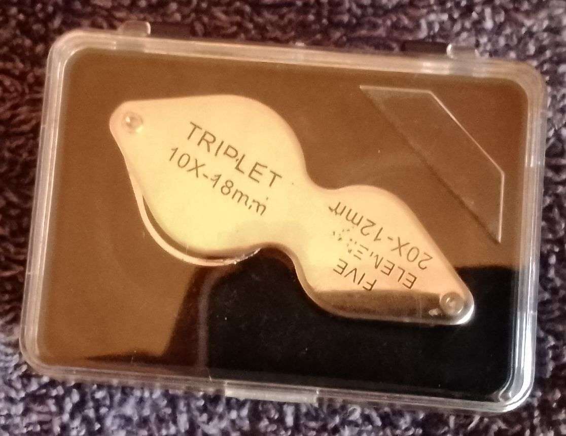 Jewellers loupe, duel 10x and 20x