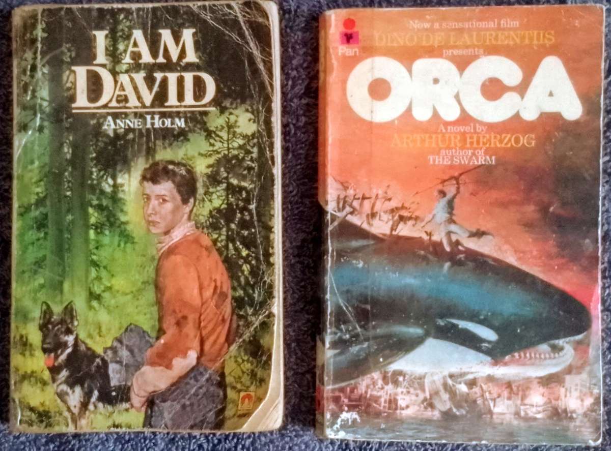 2 books: I Am David+ Orca