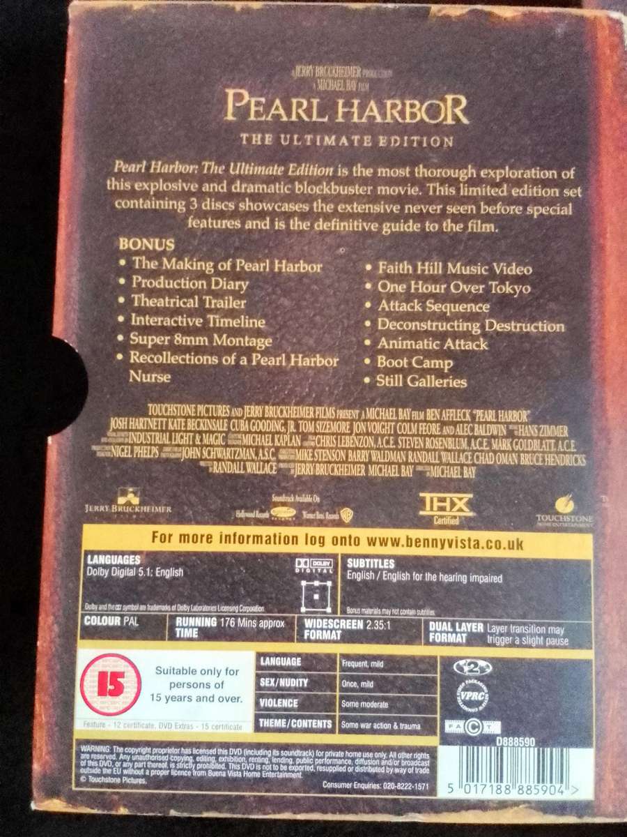 Pearl Harbour Collectors edition 3 DVD