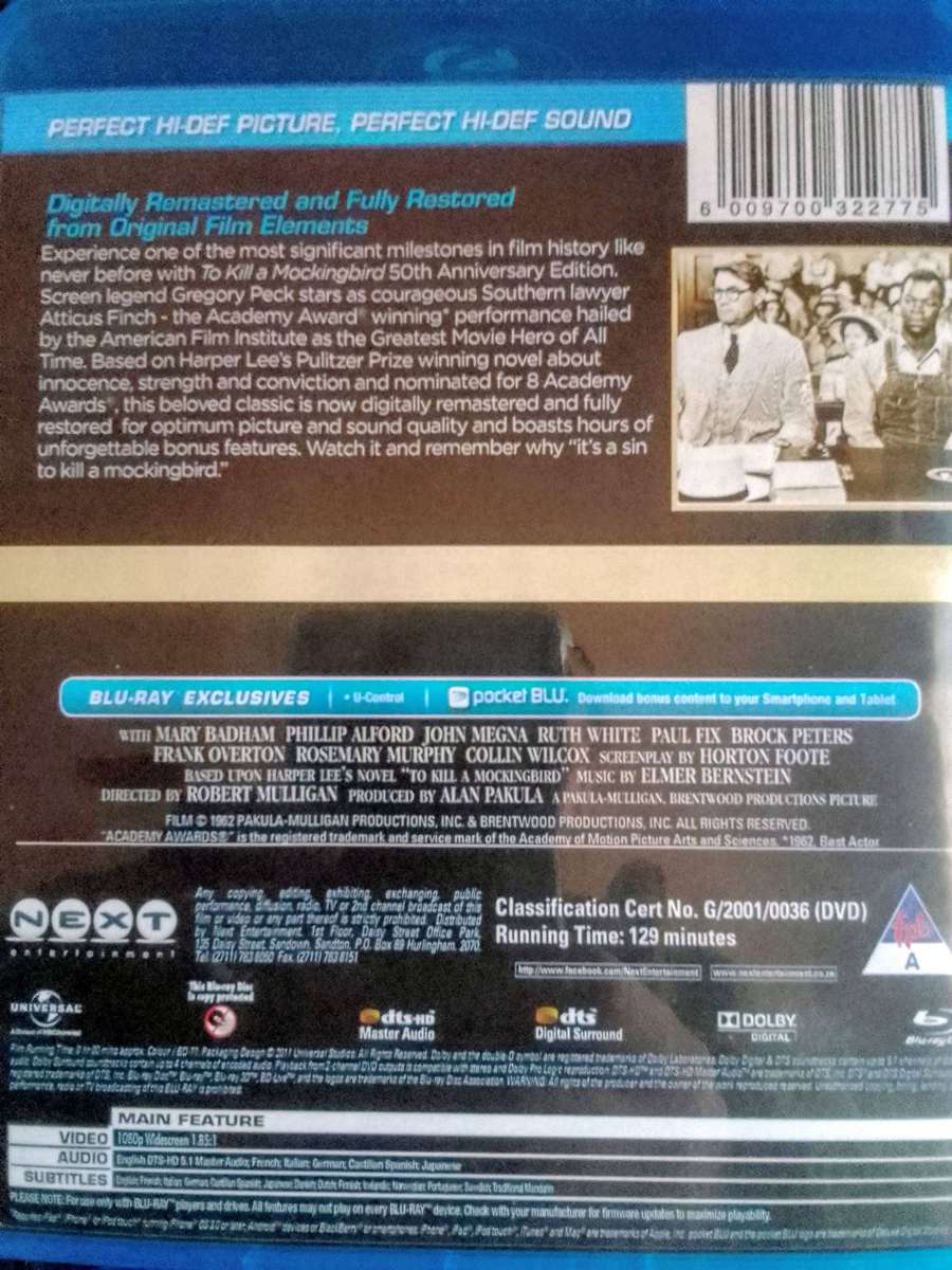 To Kill A Mockingbird (Gregory Peck) 50th Anniversary
