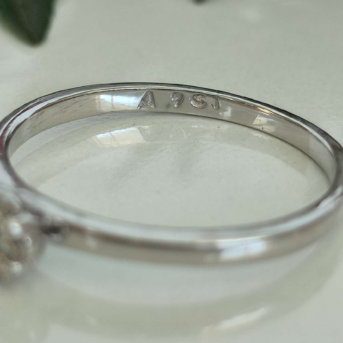 White Gold Diamonds Ring #vc003