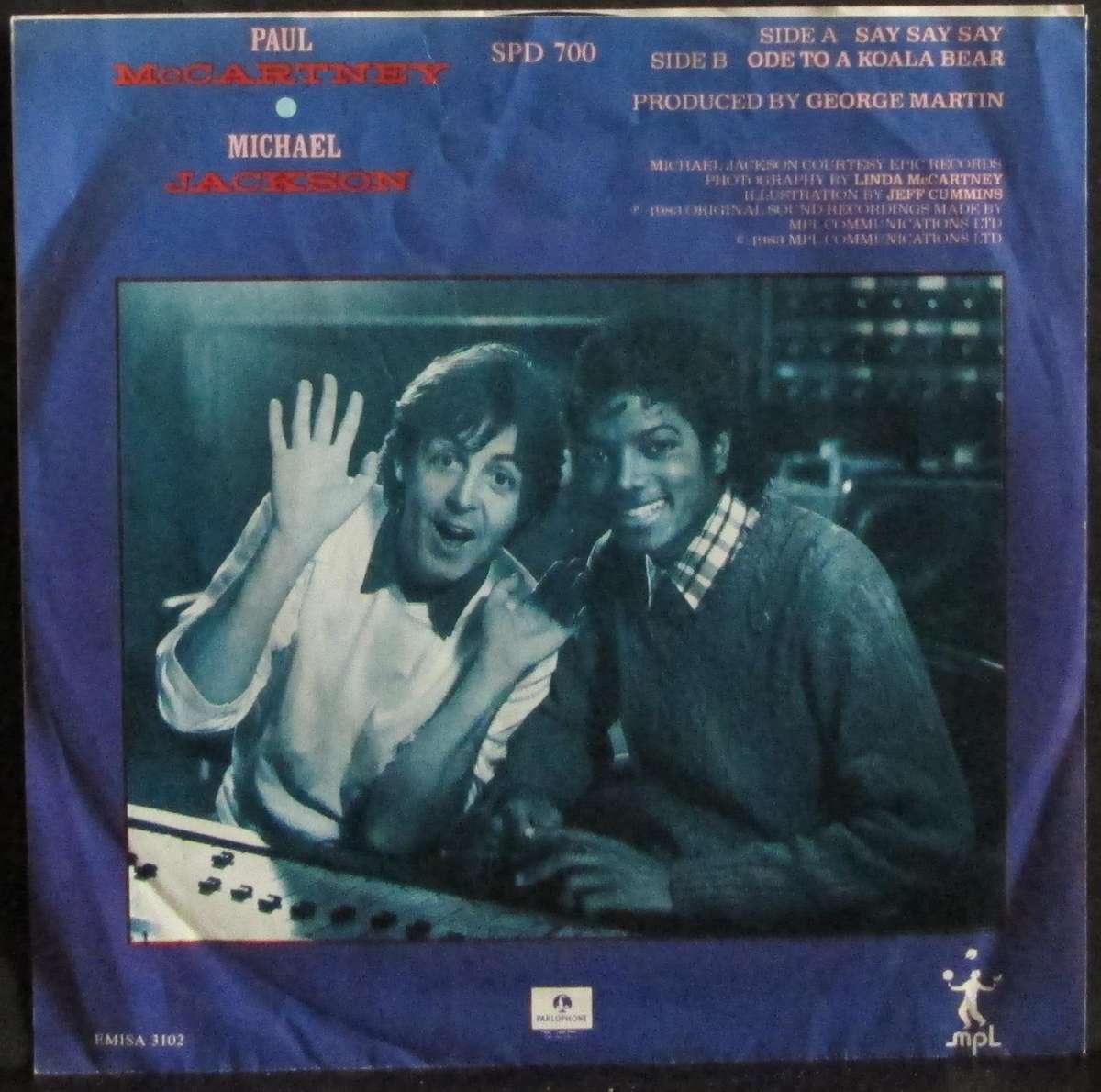 PAUL McCARTNEY / MICHAEL JACKSON - SAY SAY SAY / ODE TO A KOALA BEAR   (7 SINGLE/VINYL)
