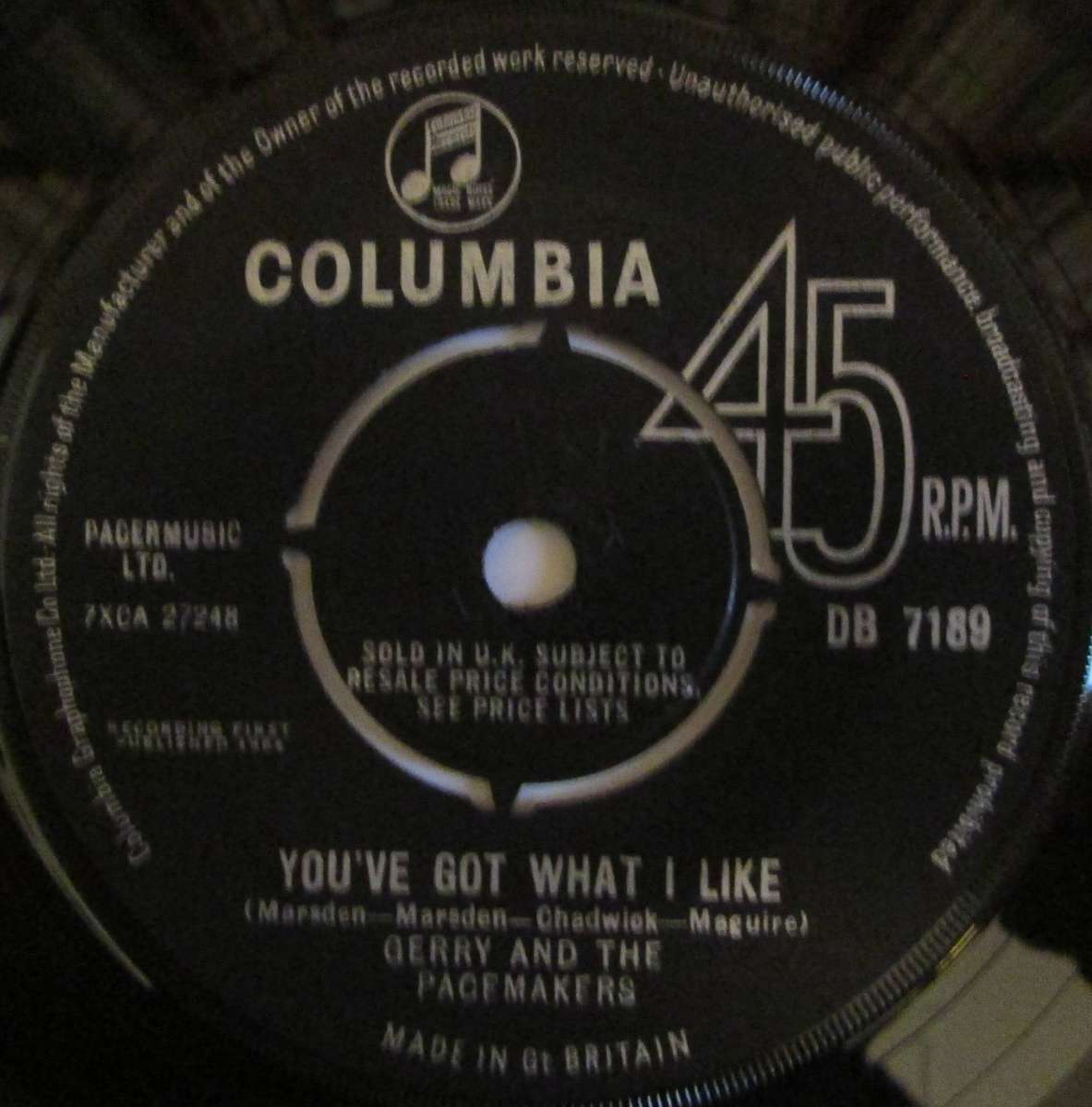 GERRY AND THE PACEMAKERS - IM THE ONE / YOUVE GOT WHAT I LIKE (7 SINGLE/VINYL)