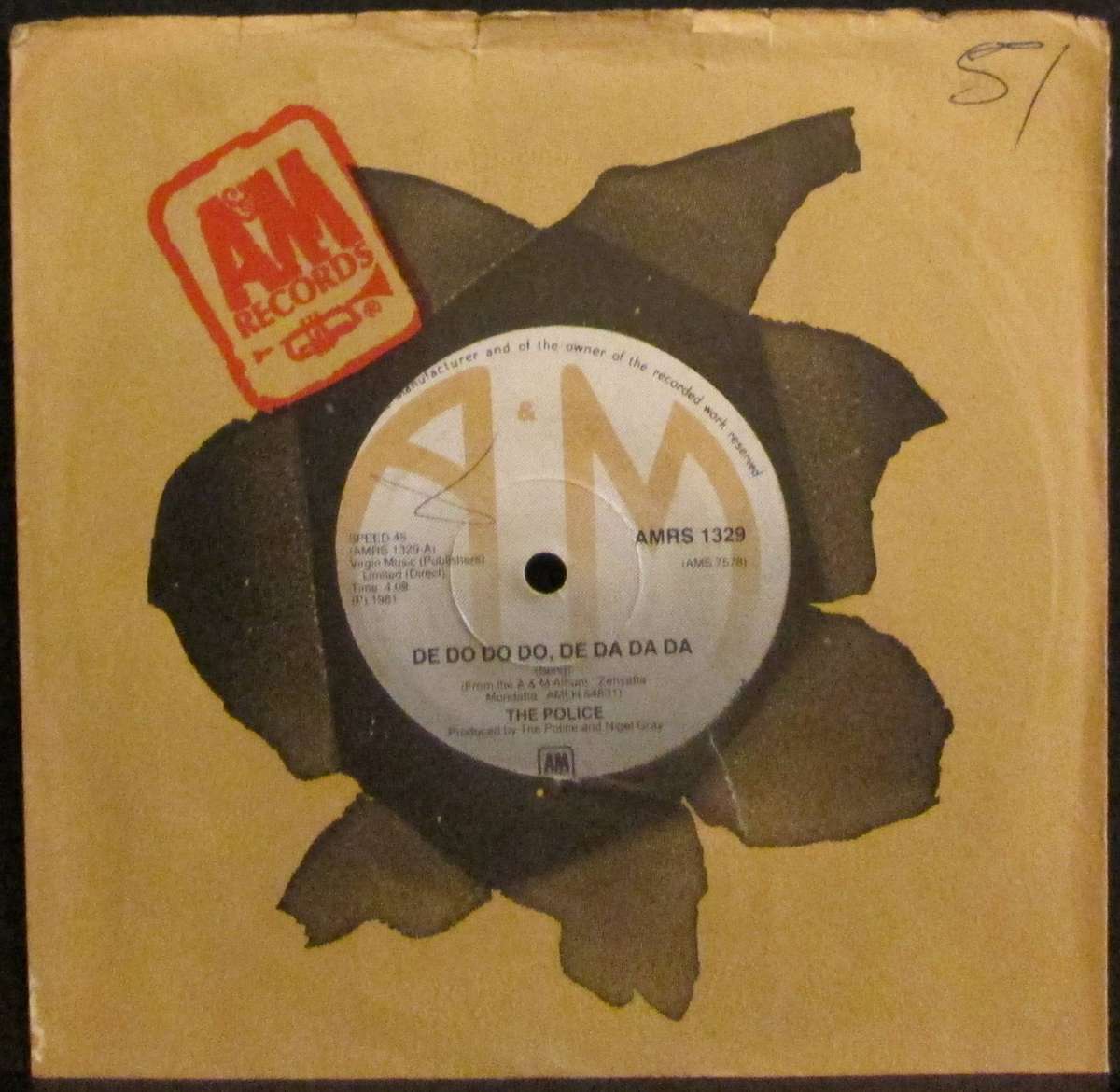 THE POLICE - DE DO DO DO, DE DA DA DA / A SERMON  (7 SINGLE/VINYL)
