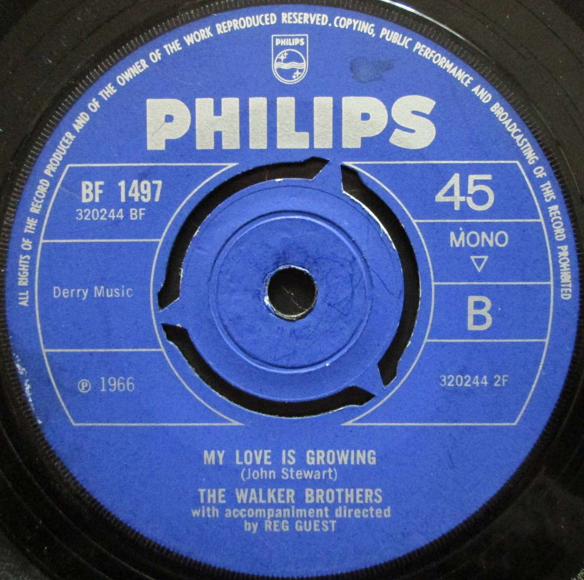 THE WALKER BROTHERS - (BABY) YOU DONT HAVE TO TELL ME / MY LOVE IS GROWING   (7 SINGLE/VINYL)