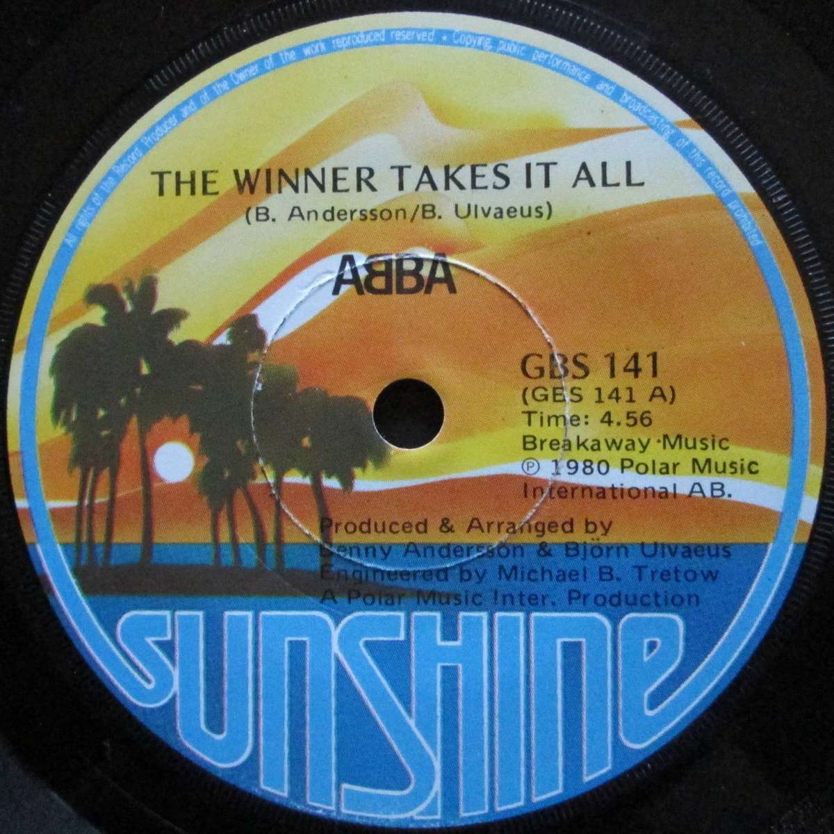 ABBA - THE WINNER TAKES IT ALL / ELAINE (7 SINGLE/VINYL)
