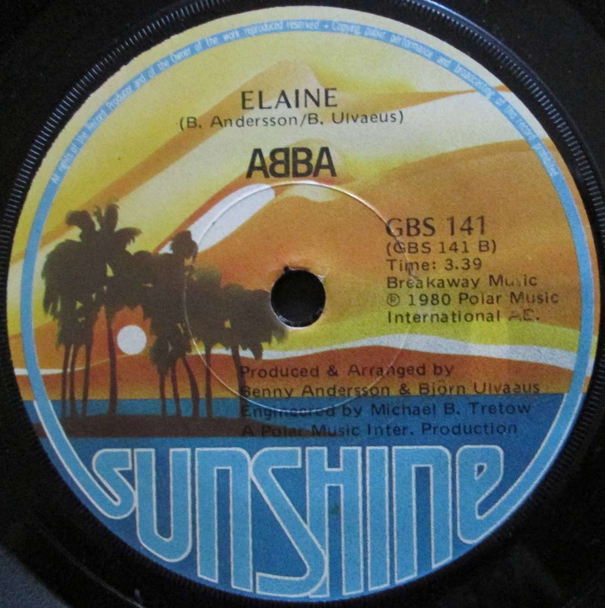 ABBA - THE WINNER TAKES IT ALL / ELAINE (7 SINGLE/VINYL)