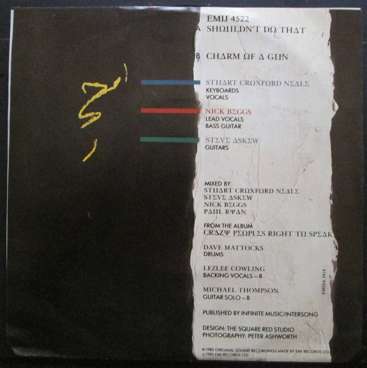 KAJA - SHOULDNT DO THAT / CHARM OF A GUN  (7 SINGLE/VINYL)