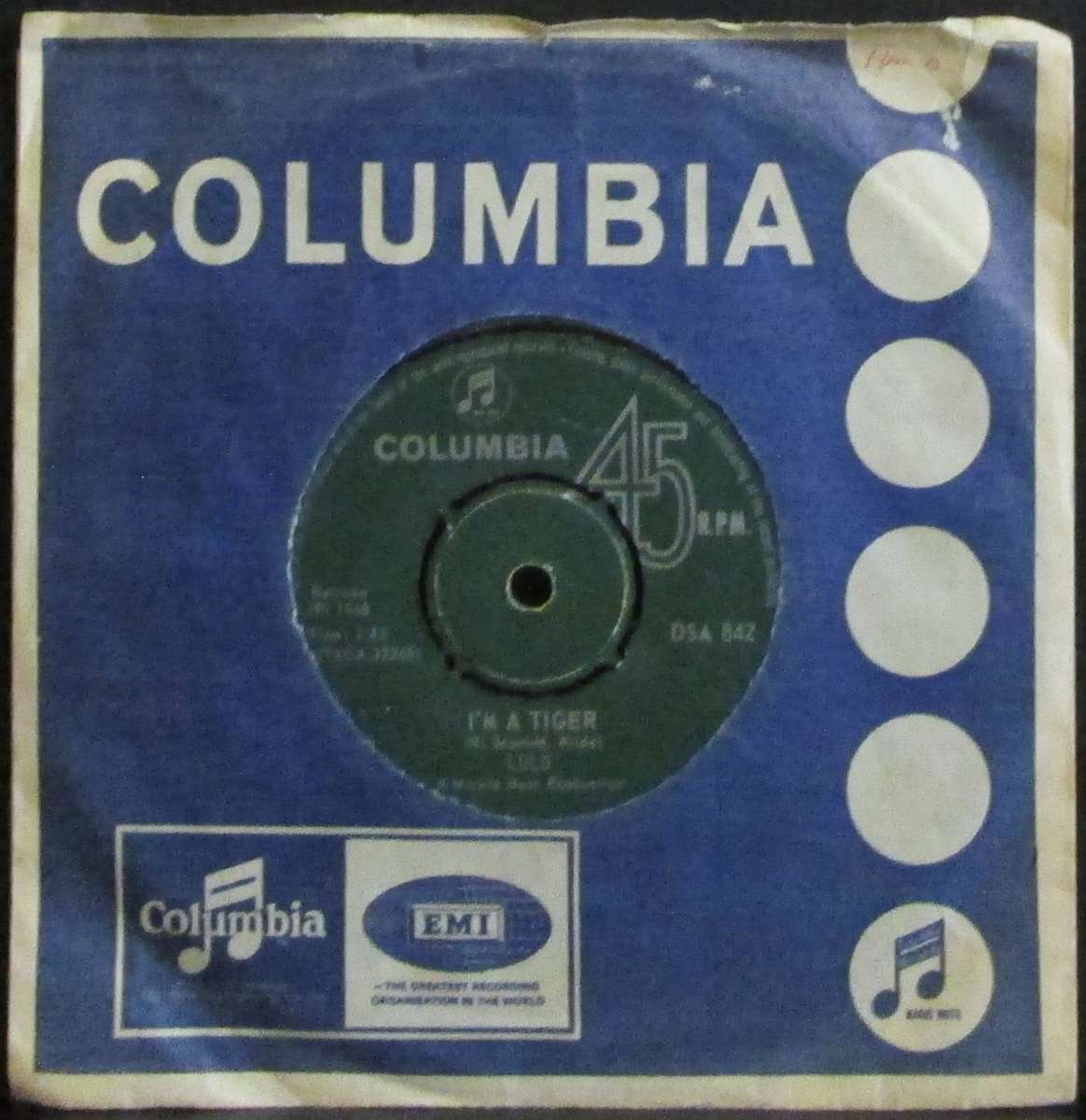 LULU - IM A TIGER / WITHOUT HIM  (7 SINGLE/VINYL)