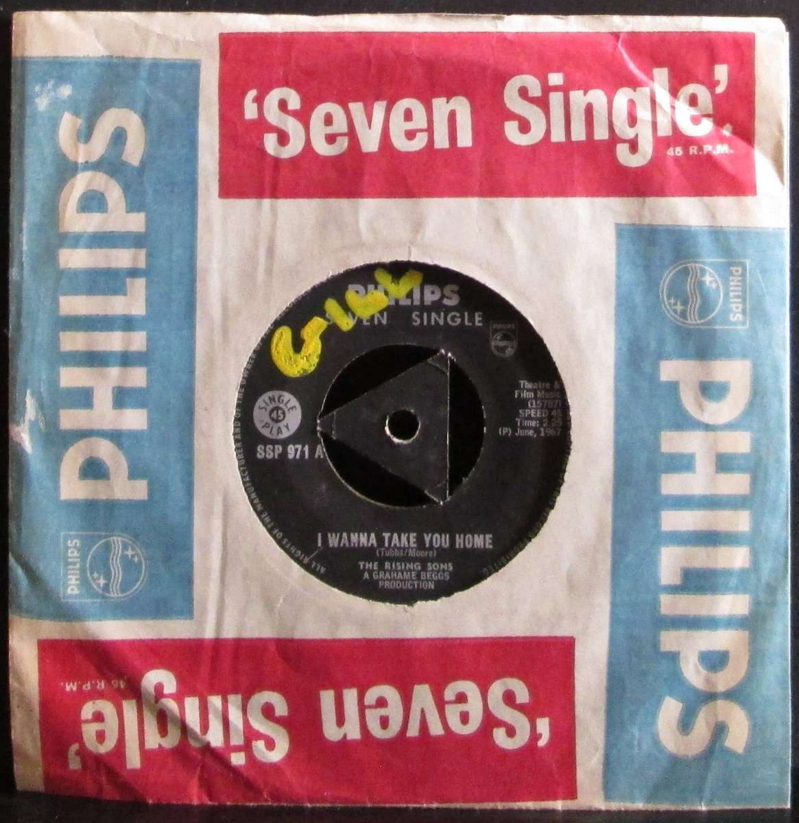 THE RISING SONS - I WANNA TAKE YOU HOME / LONG CIGARETTE  (7 SINGLE/VINYL)