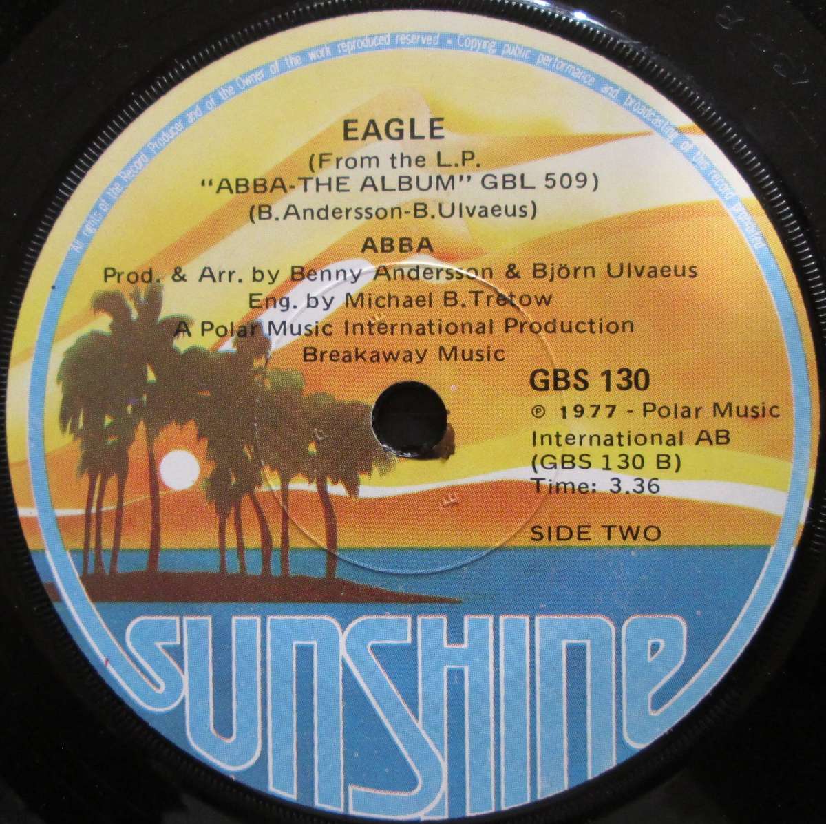 ABBA - EAGLE / THANK YOU FOR THE MUSIC   (7 SINGLE/VINYL)