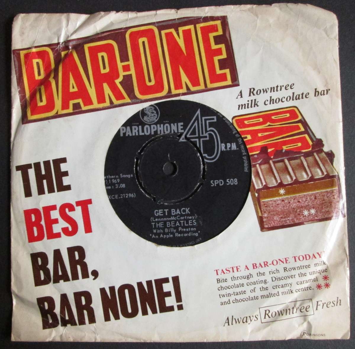 THE BEATLES - GET BACK / DONT LET ME DOWN  (7 SINGLE/VINYL)