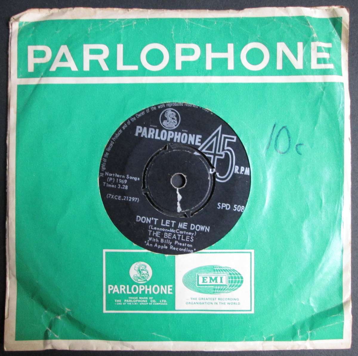 THE BEATLES - GET BACK / DONT LET ME DOWN  (7 SINGLE/VINYL)
