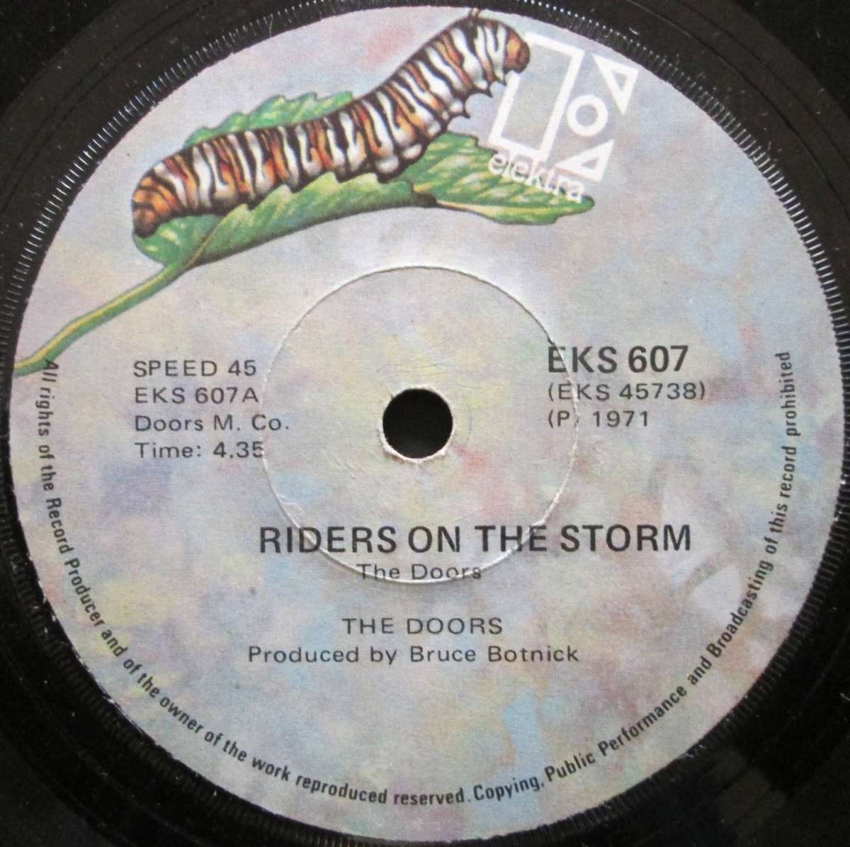 THE DOORS - RIDERS ON THE STORM / CHANGELING  (7 SINGLE/VINYL)