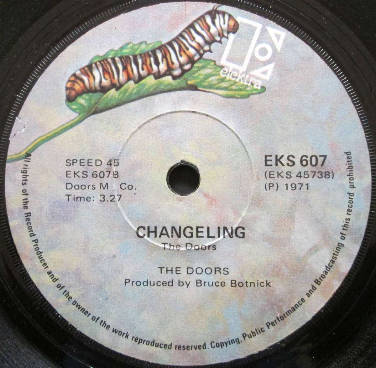 THE DOORS - RIDERS ON THE STORM / CHANGELING  (7 SINGLE/VINYL)