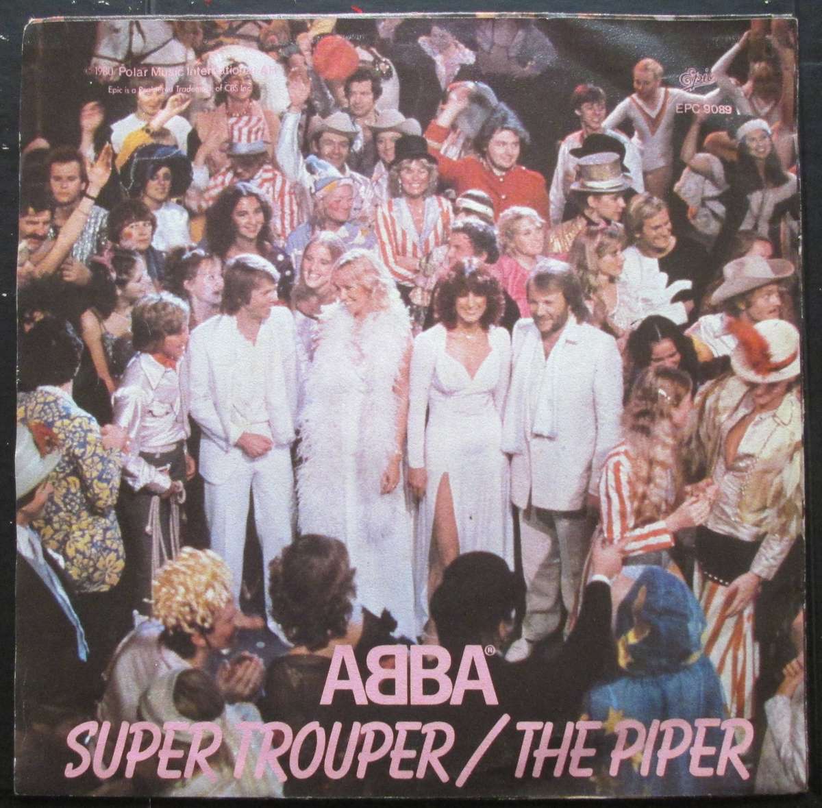 ABBA - SUPER TROUPER / THE PIPER (7 SINGLE/VINYL)