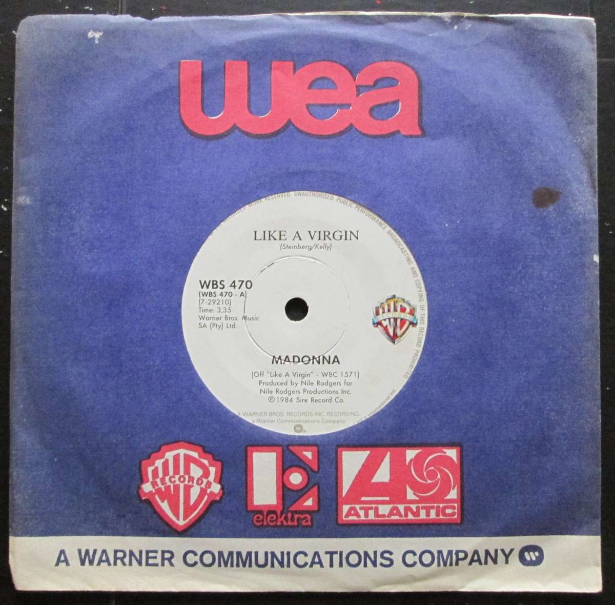 MADONNA - LIKE A VIRGIN / STAY (7 SINGLE/VINYL)