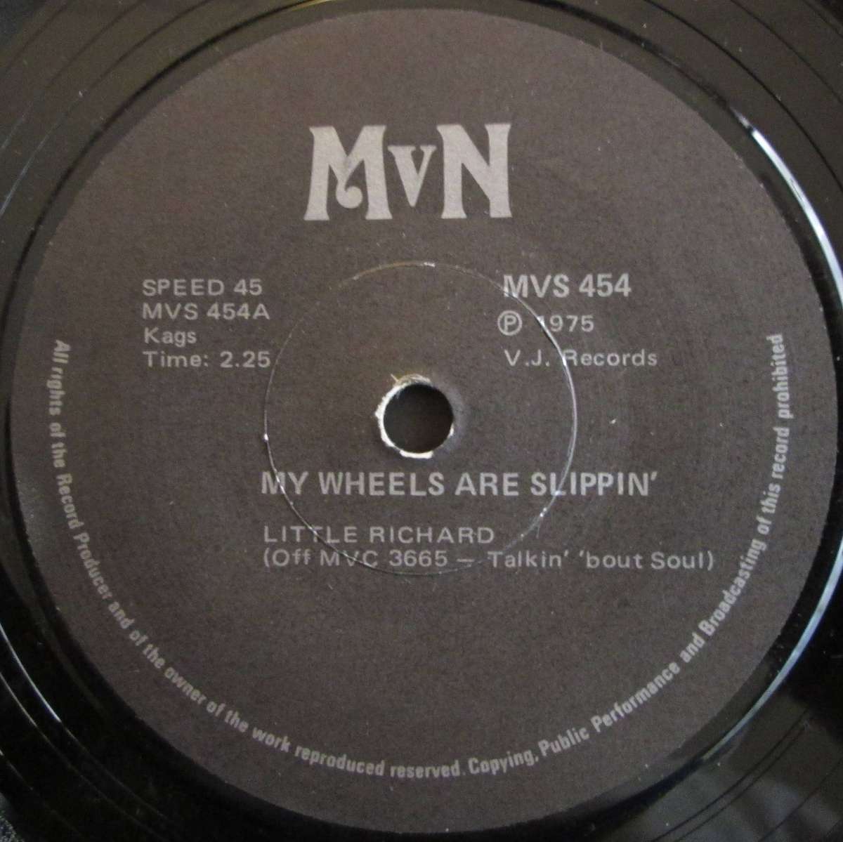 LITTLE RICHARD - MY WHEELS ARE SLIPPIN / YOU BETTER STOP(7 SINGLE/VINYL)