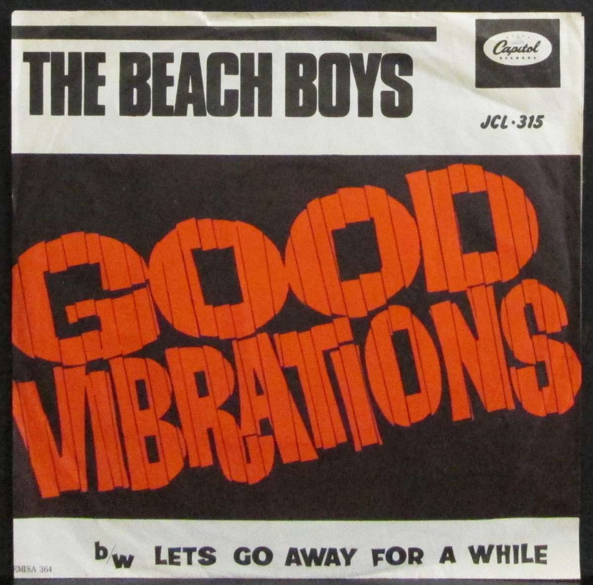 THE BEACH BOYS - GOOD VIBRATIONS / LETS GO AWAY FOR A WHILE (7 SINGLE/VINYL)