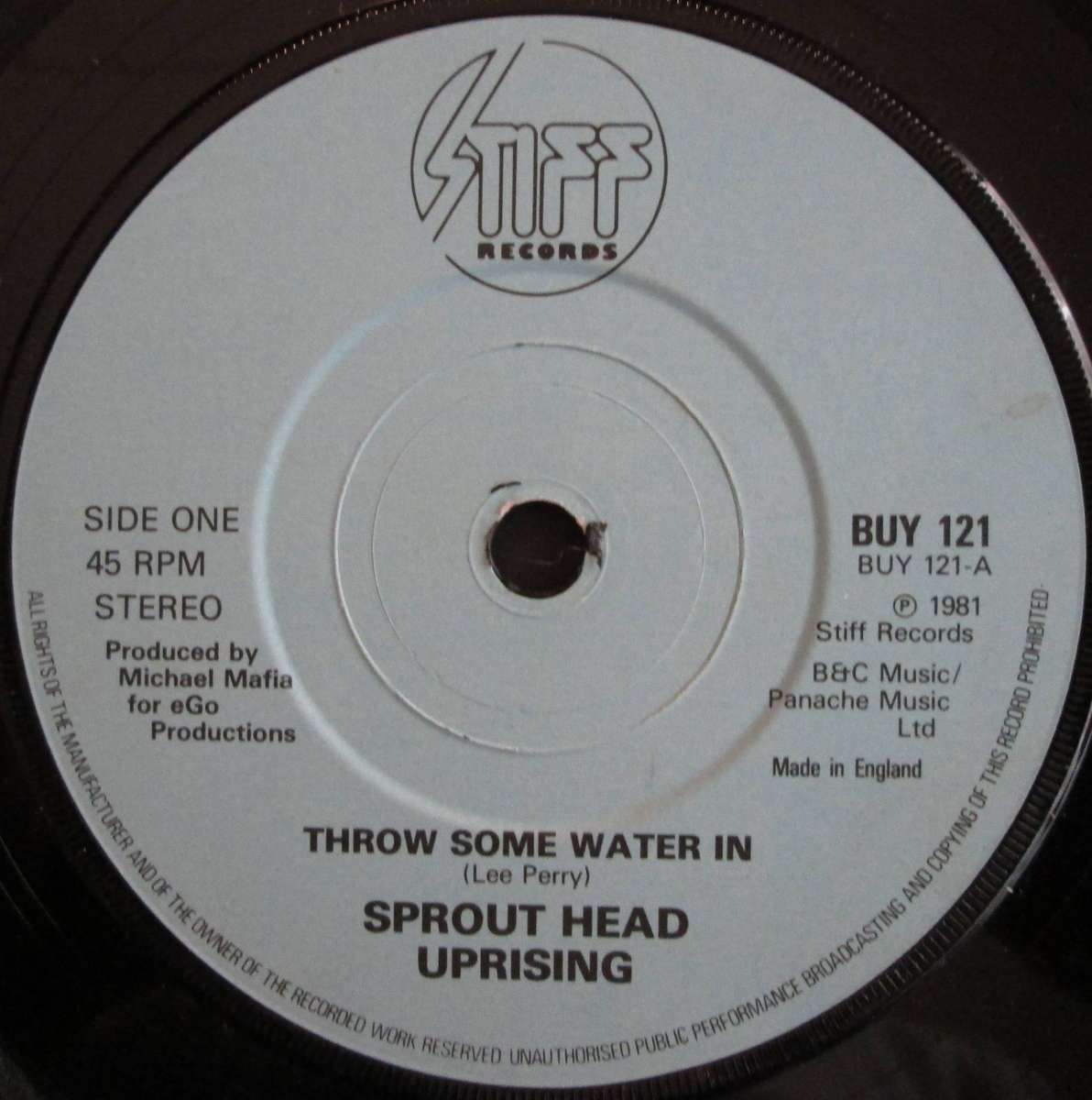 SPROUT HEAD UPRISING - THROW SOME WATER IN / NOTHING TO SING (7 SINGLE/VINYL)