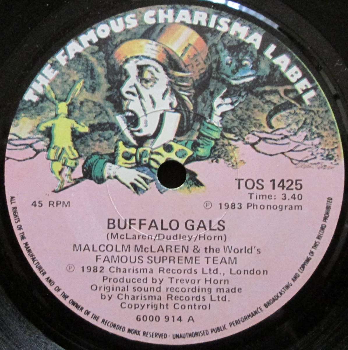 MALCOLM McLAREN  -  BUFFALO GALS  (7 SINGLE/VINYL)
