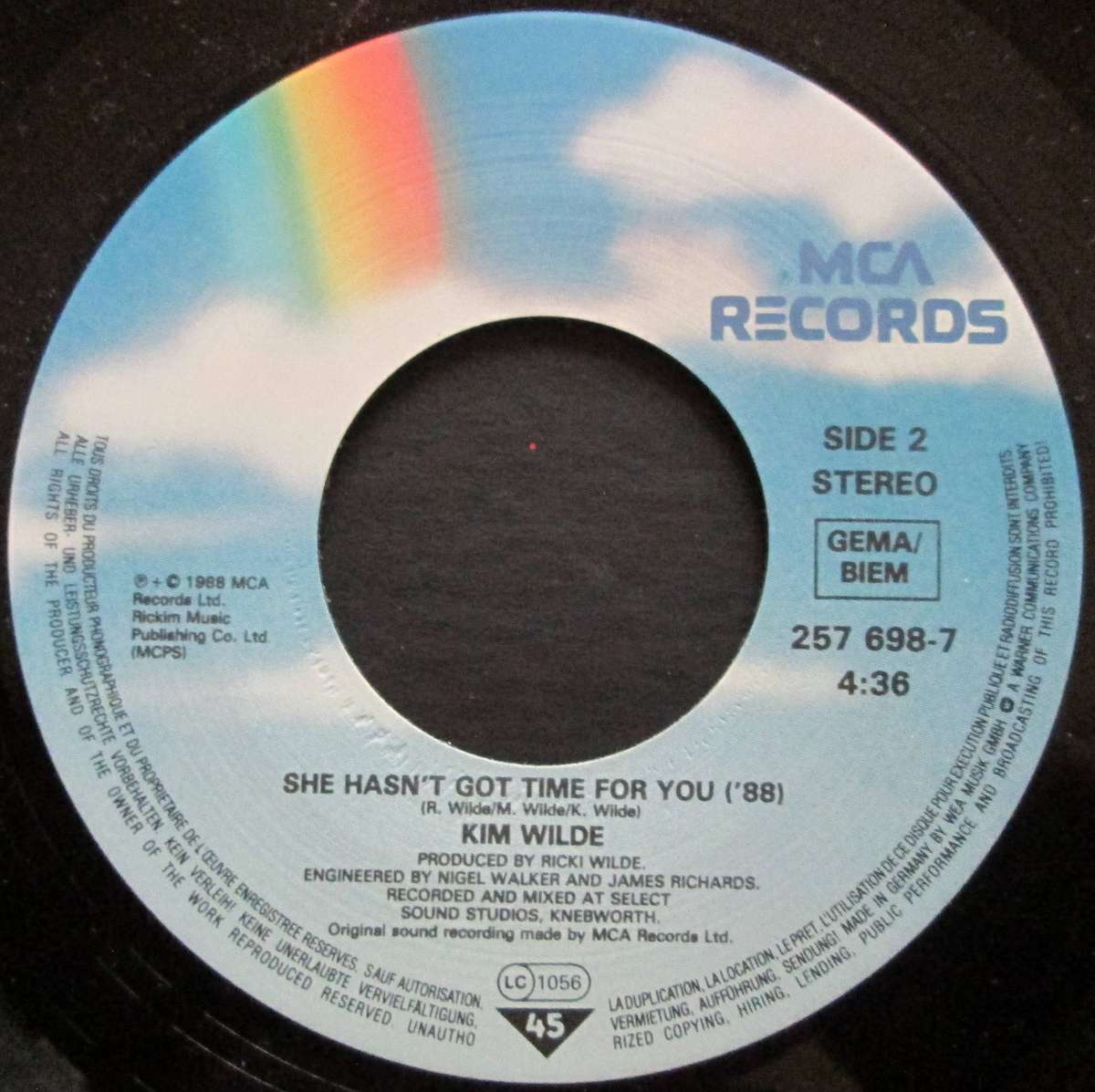 KIM WILDE - FOUR LETTER WORD  (7 SINGLE/VINYL)