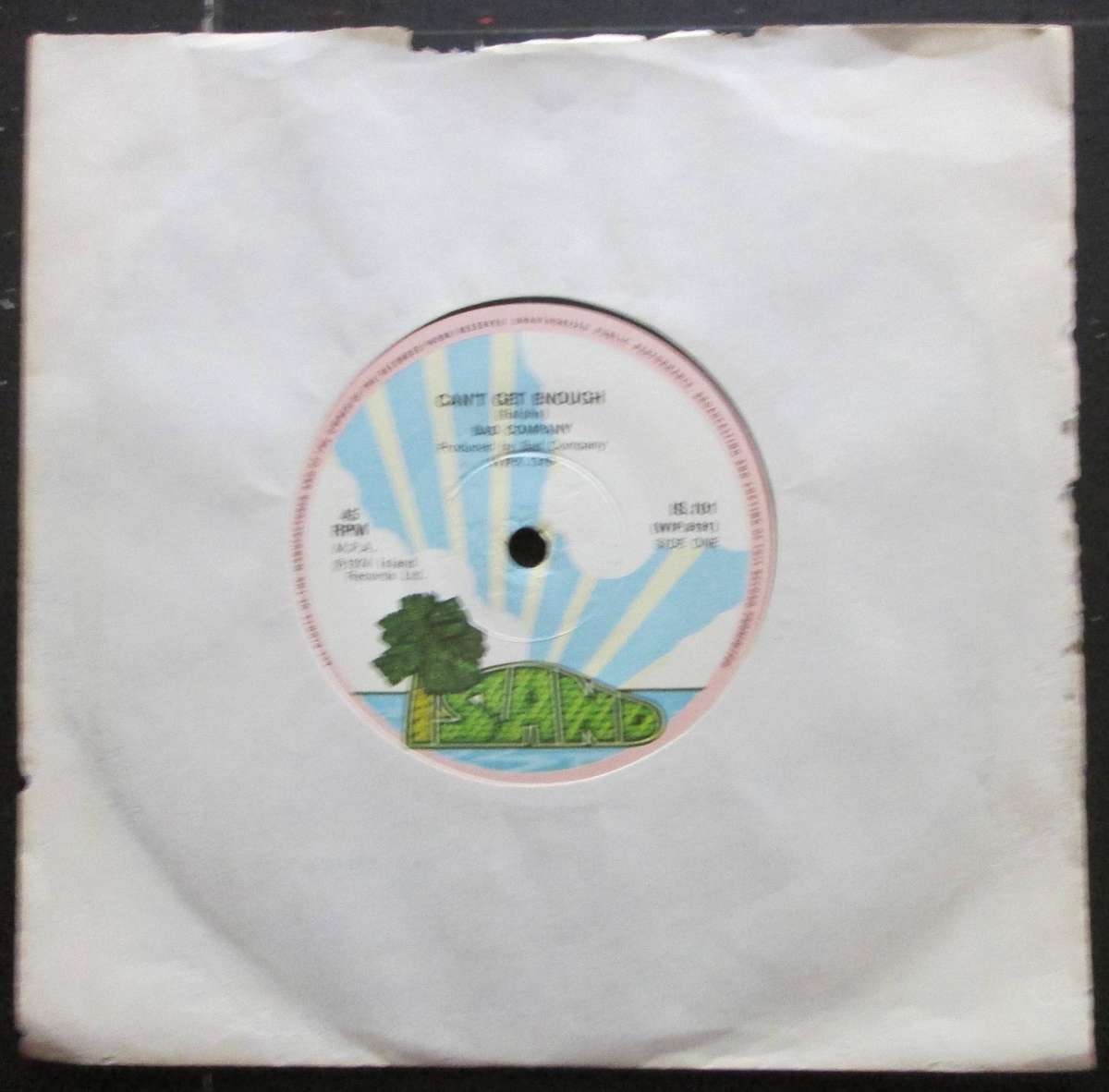 BAD COMPANY - CANT GET ENOUGH / LITTLE MISS FORTUNE (7 SINGLE/VINYL)