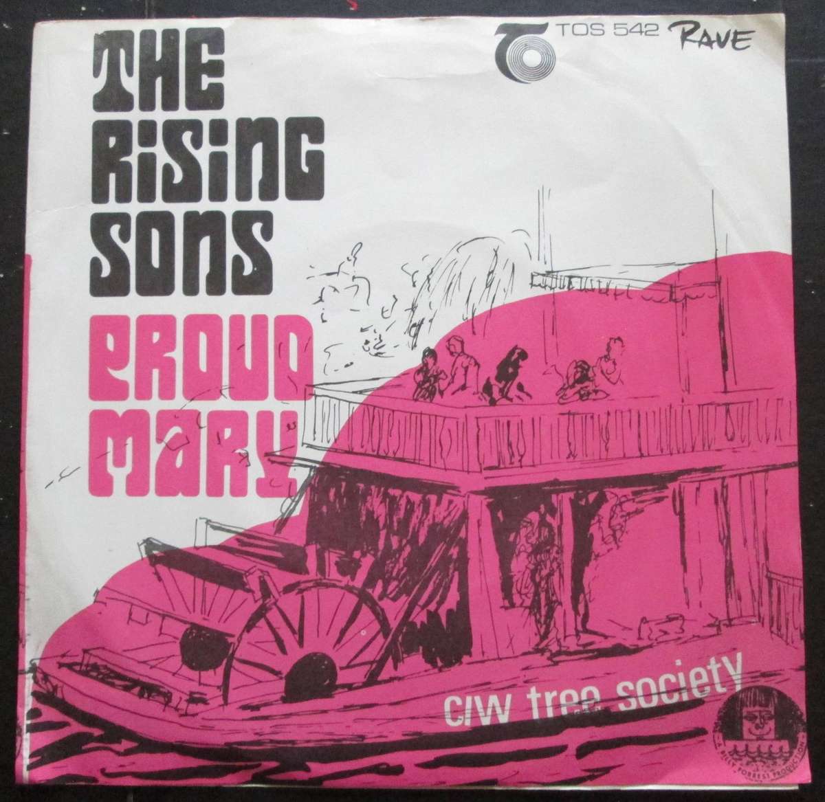 THE RISING SONS - PROUD MARY / TREE SOCIETY  (7 SINGLE/VINYL)