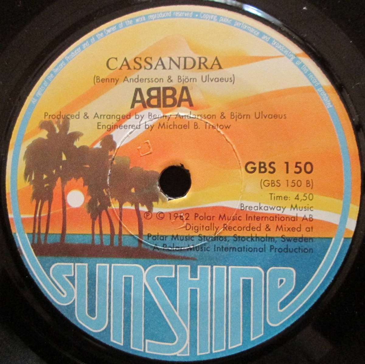 ABBA - THE DAY BEFORE YOU CAME / CASSANDRA    (7 SINGLE/VINYL)