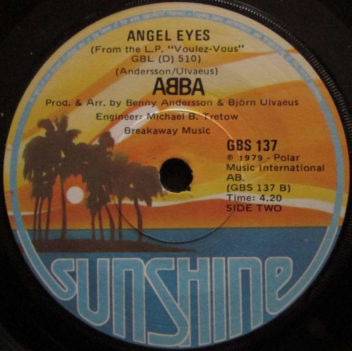 ABBA - I HAVE A DREAM / ANGEL EYES  (7 SINGLE/VINYL)