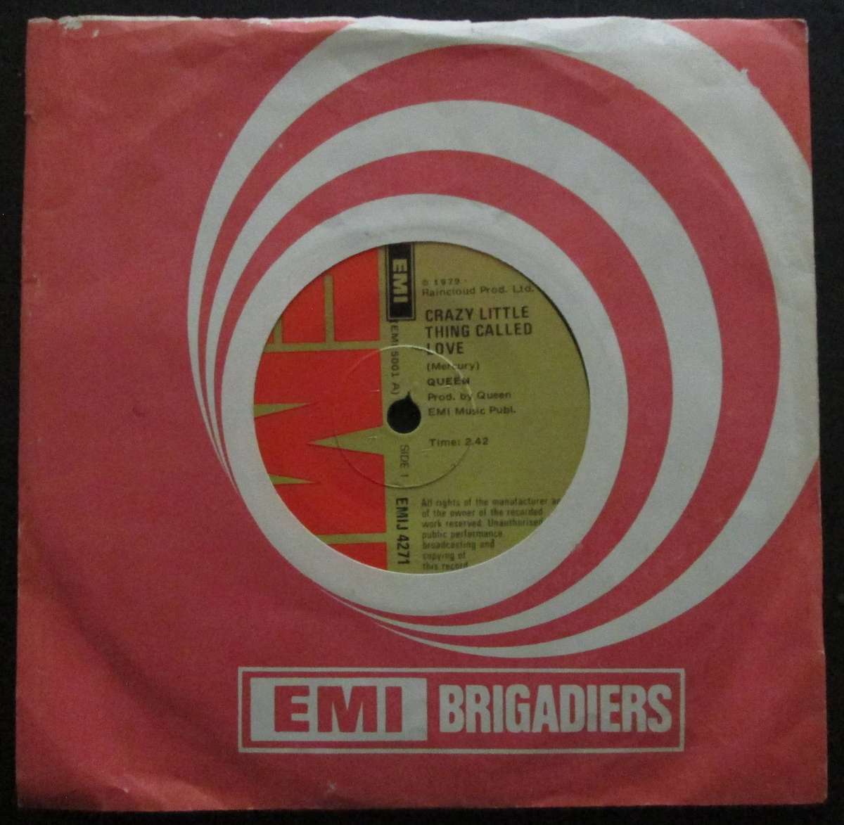 QUEEN - CRAZY LITTLE THING CALLED LOVE / WE WILL ROCK YOU  (7 SINGLE/VINYL)