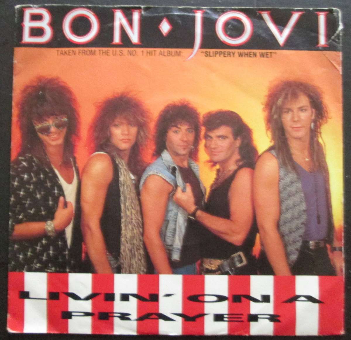 BON JOVI - LIVIN ON A PRAYER / WILD IN THE STREETS (7 SINGLE/VINYL)