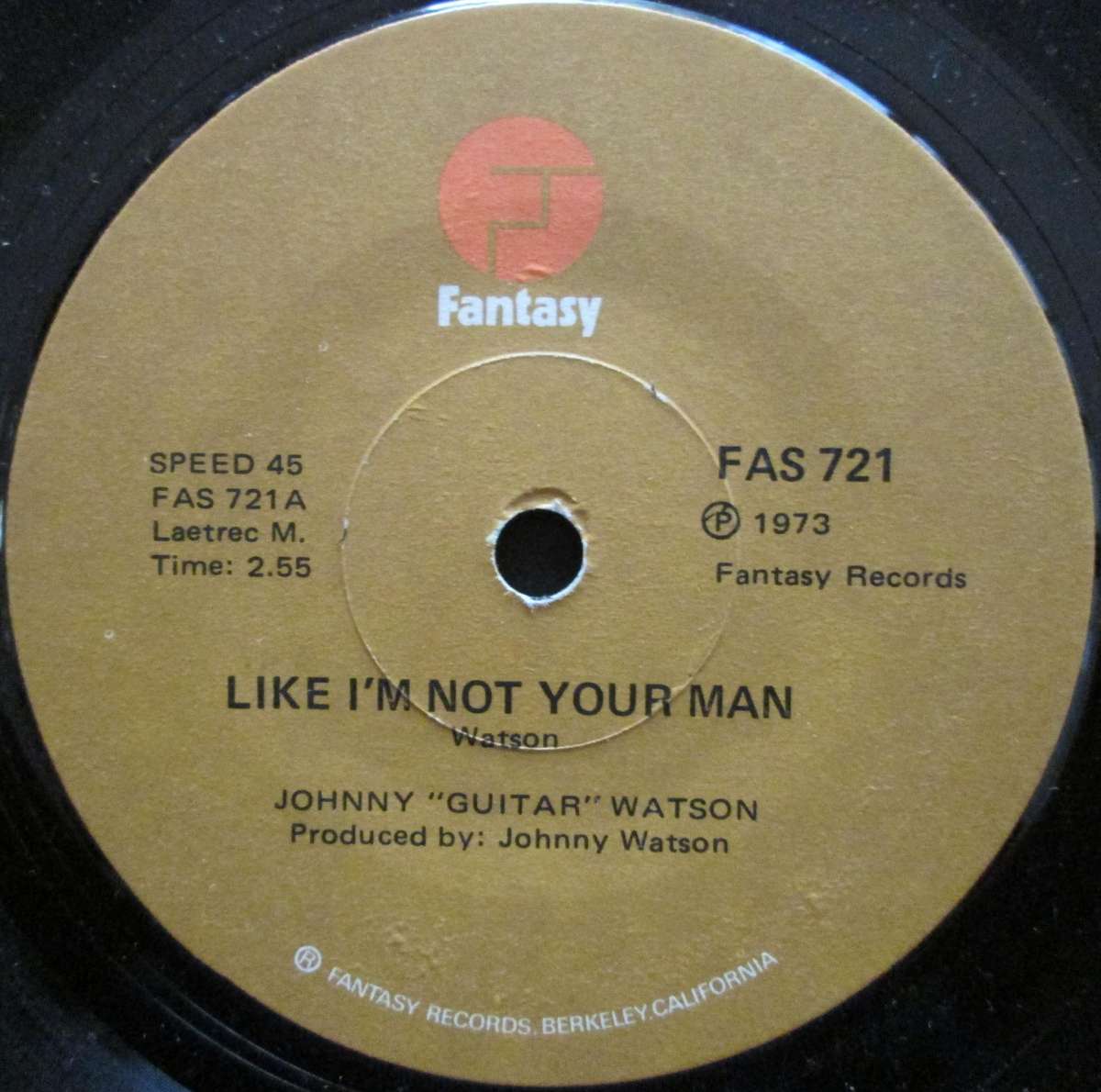 JOHNNY GUITAR WATSON - LIKE IM NOT YOUR MAN / YOU BRING LOVE (7 SINGLE/VINYL)