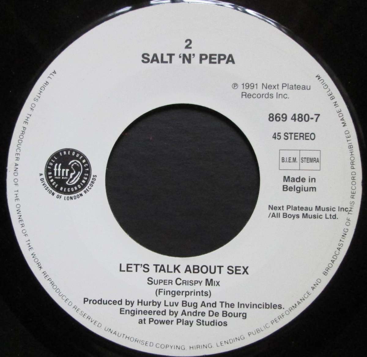 SALT-N-PEPA - LETS TALK ABOUT SEX (7 SINGLE/VINYL)