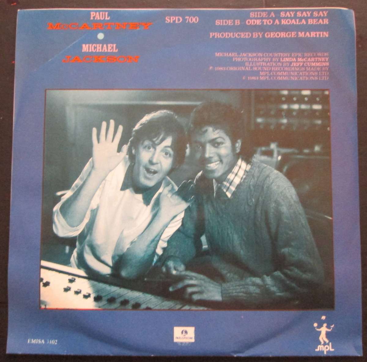 PAUL McCARTNEY & MICHAEL JACKSON - SAY SAY SAY / ODE TO A KOALA BEAR (7 SINGLE/VINYL)