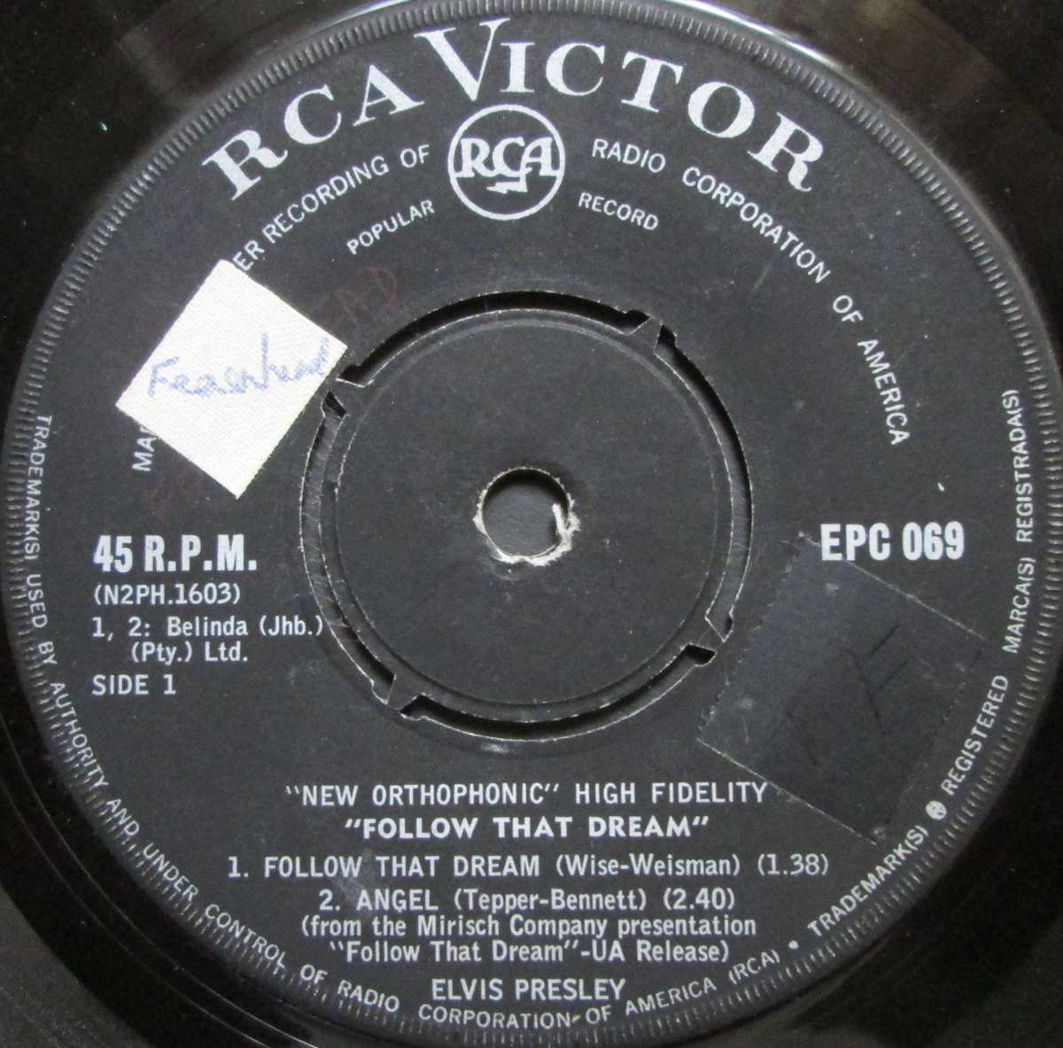 ELVIS PRESLEY - FOLLOW THAT DREAM (7 EP/VINYL)
