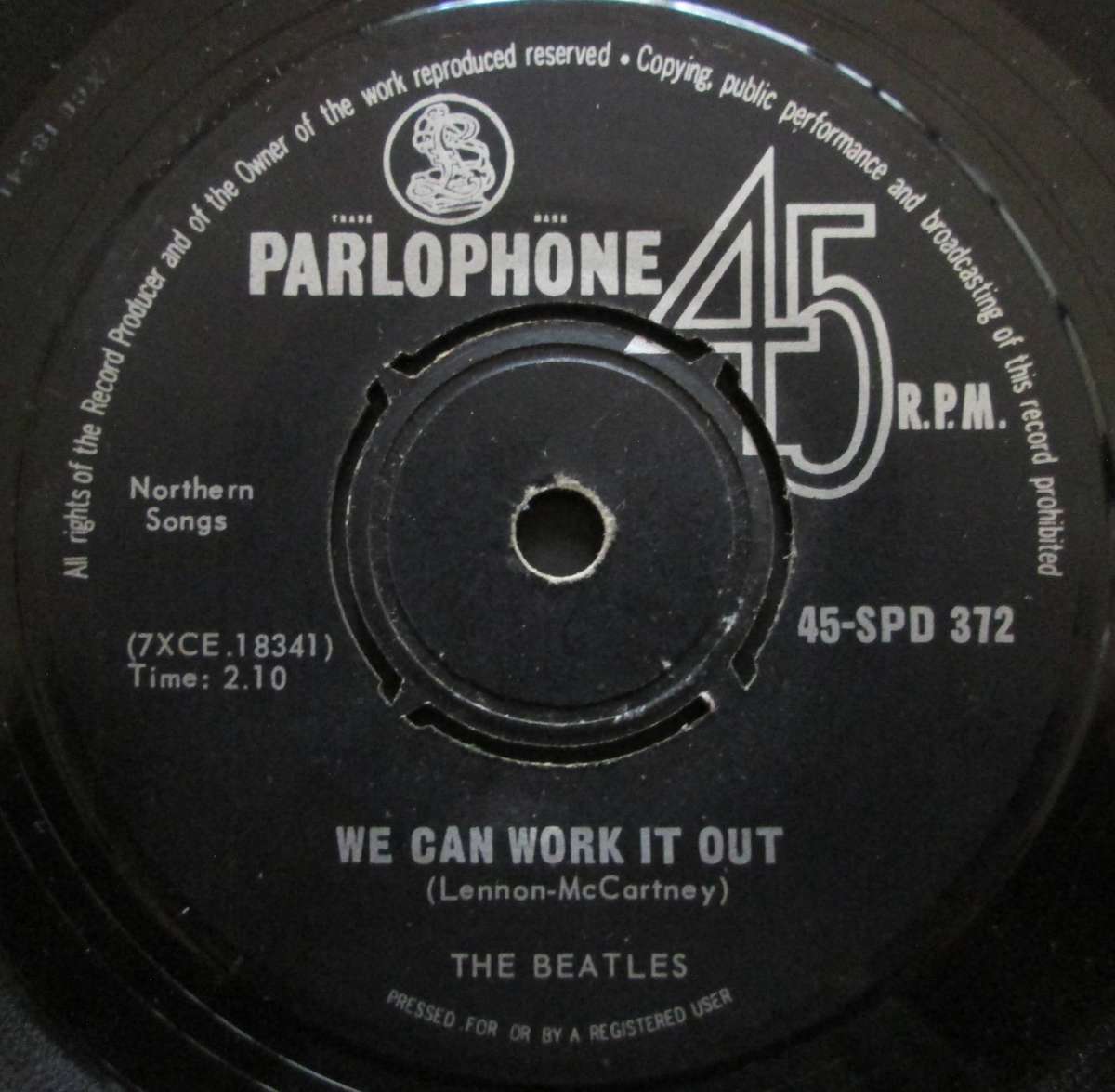 THE BEATLES - WE CAN WORK IT OUT / DAY TRIPPER    (7 SINGLE/VINYL)