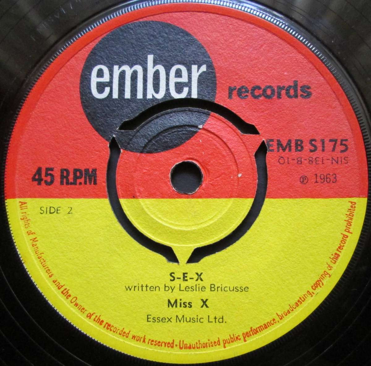 MISS X - CHRISTINE / S.E.X.  (7 SINGLE/VINYL)