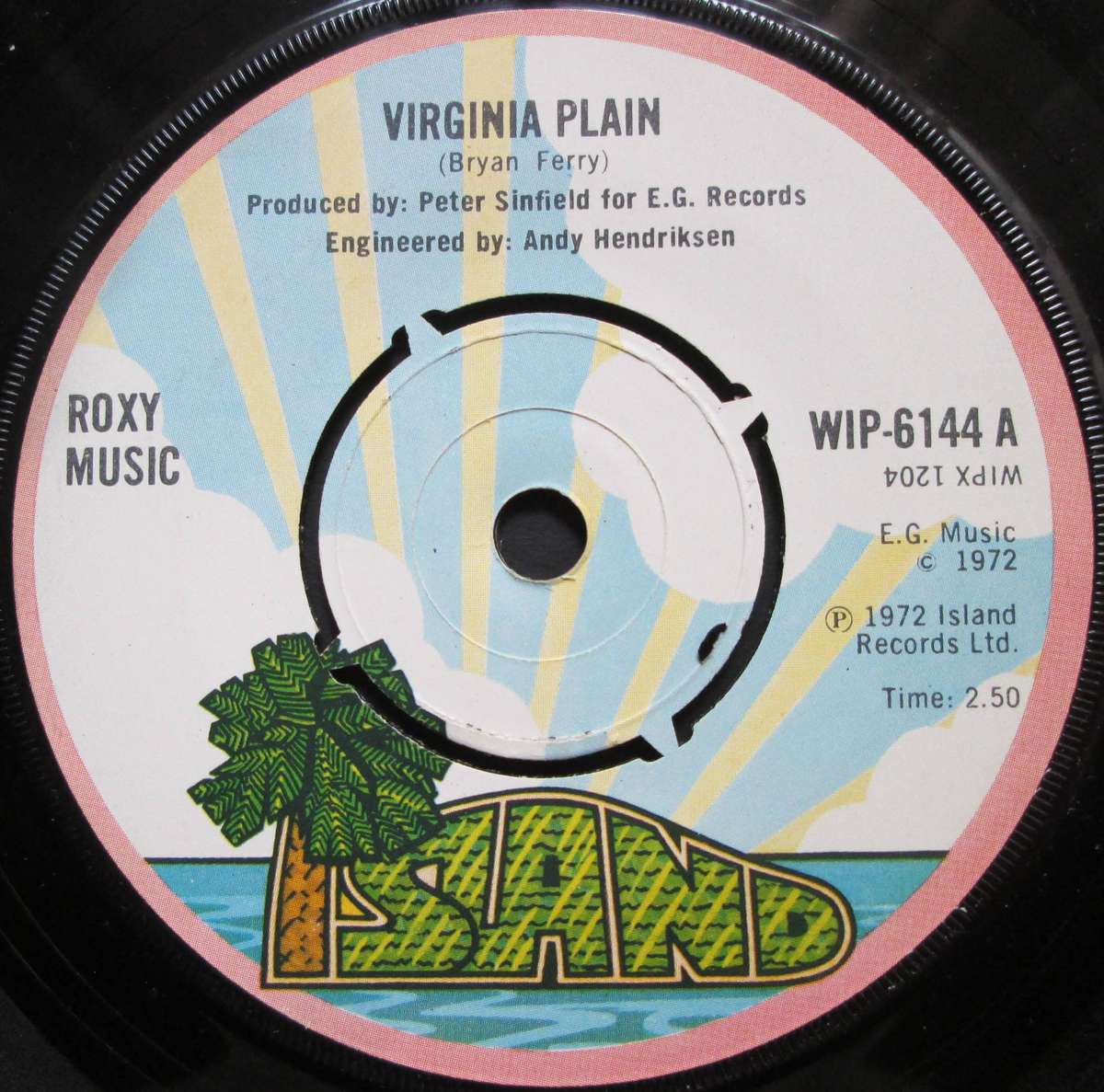 ROXY MUSIC - VIRGINIA PLAIN / THE NUMBERER (7 SINGLE/VINYL)