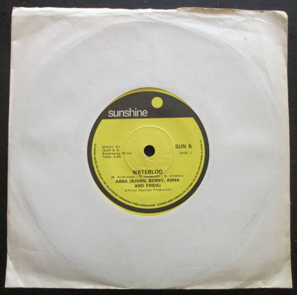 ABBA - WATERLOO / KING KONG SONG   (7 SINGLE/VINYL)