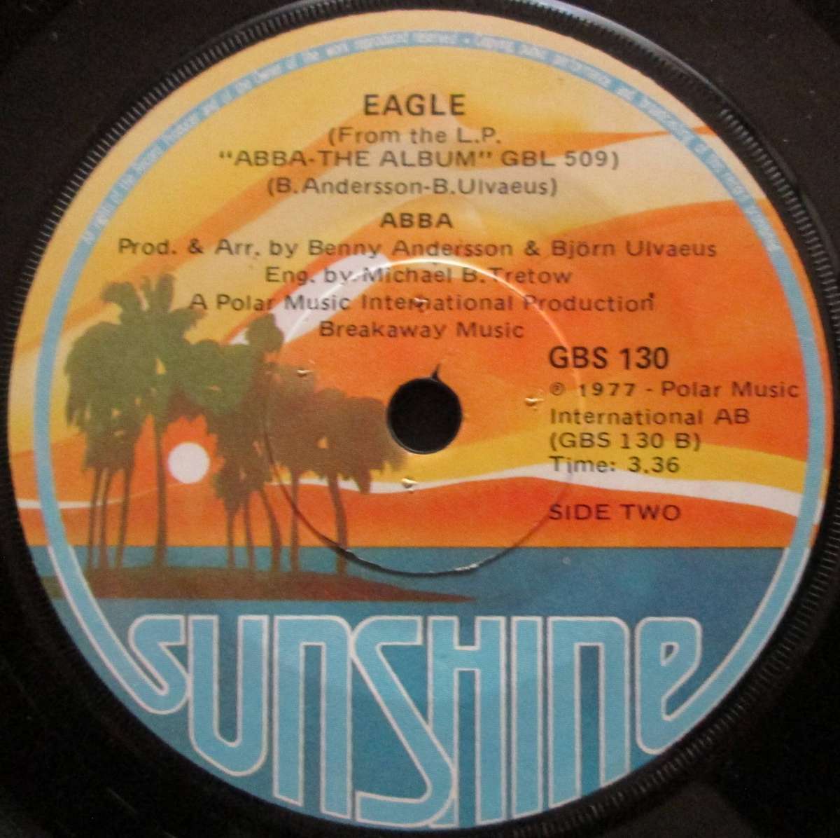 ABBA - THANK YOU FOR THE MUSIC / EAGLE (7 SINGLE/VINYL)