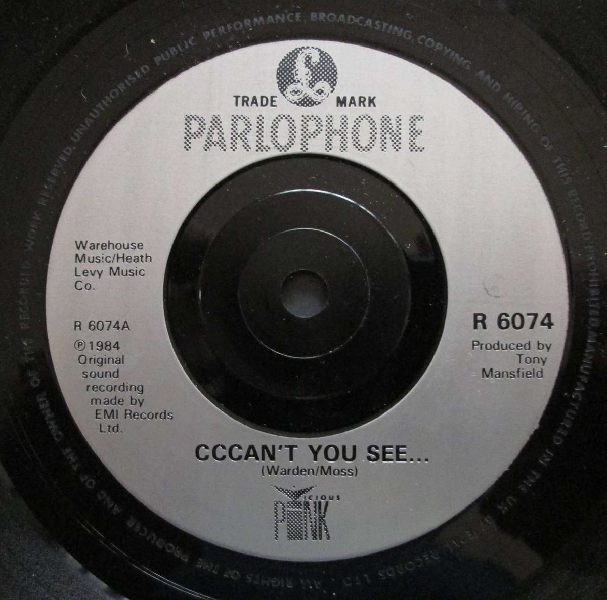 VICIOUS PINK - CCCANT YOU SEE / 8:15 TO NOWHERE (7 SINGLE/VINYL)