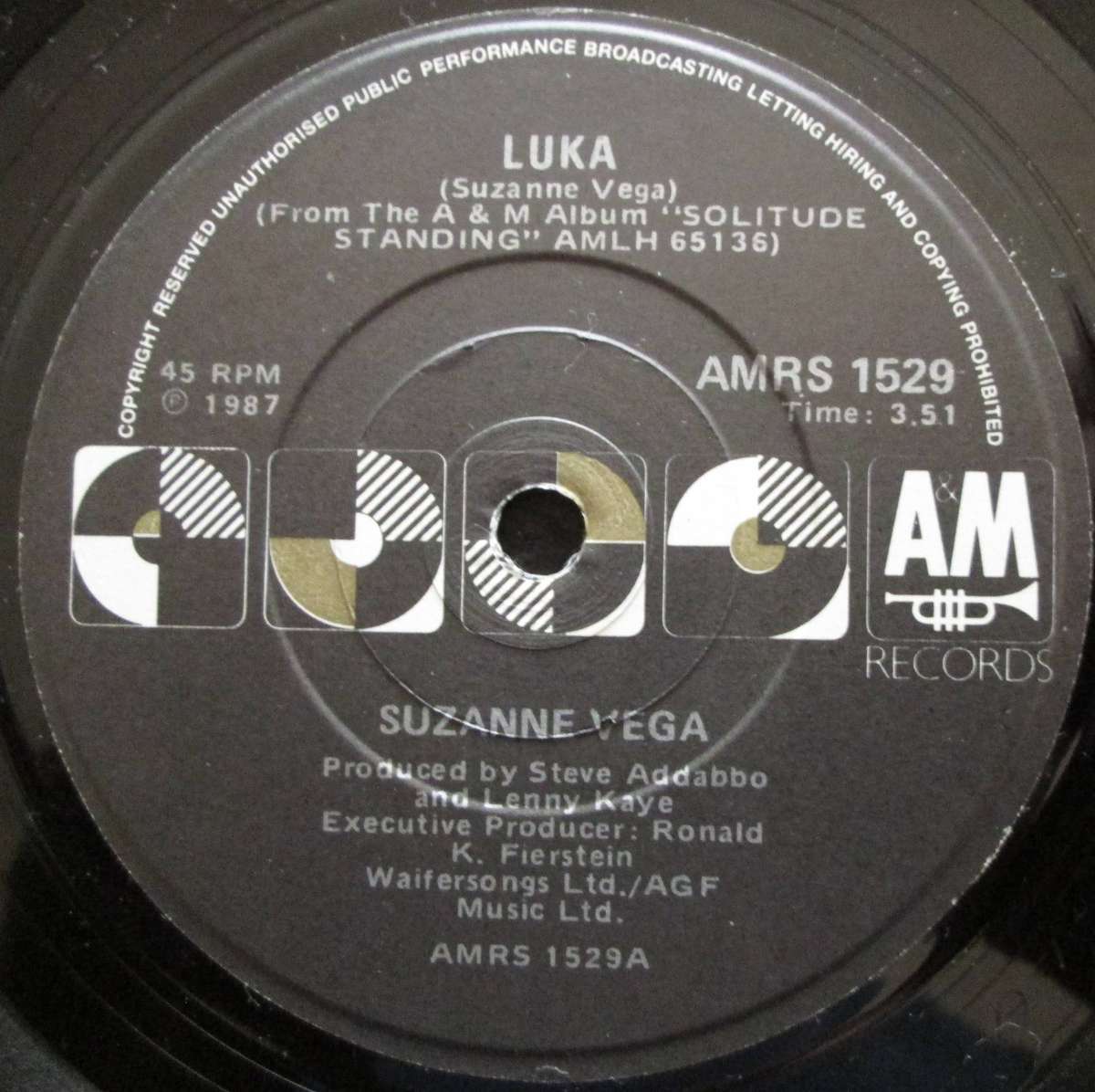 SUZANNE VEGA - LUKA / NIGHT VISION    (7 SINGLE/VINYL)