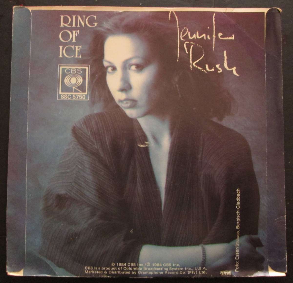 JENNIFER RUSH - RING OF ICE / NEVER GONNA TURN BACK AGAIN   (7 SINGLE/VINYL)