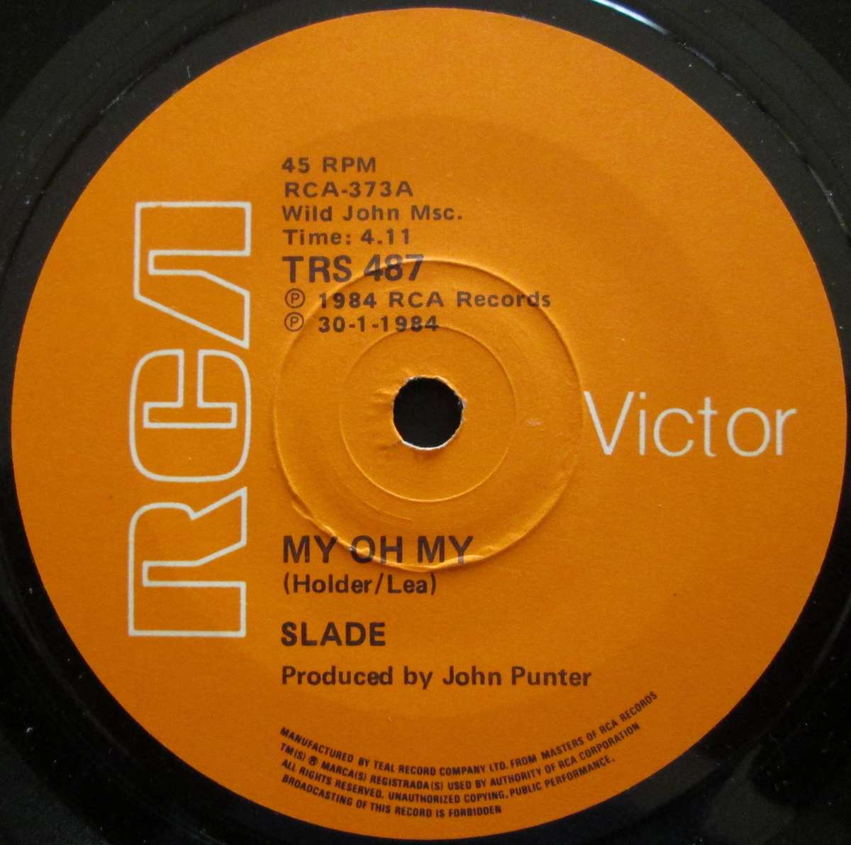 SLADE - MY OH MY / KEEP YOUR HANDS OFF MY POWER SUPPLY    (7 SINGLE/VINYL)