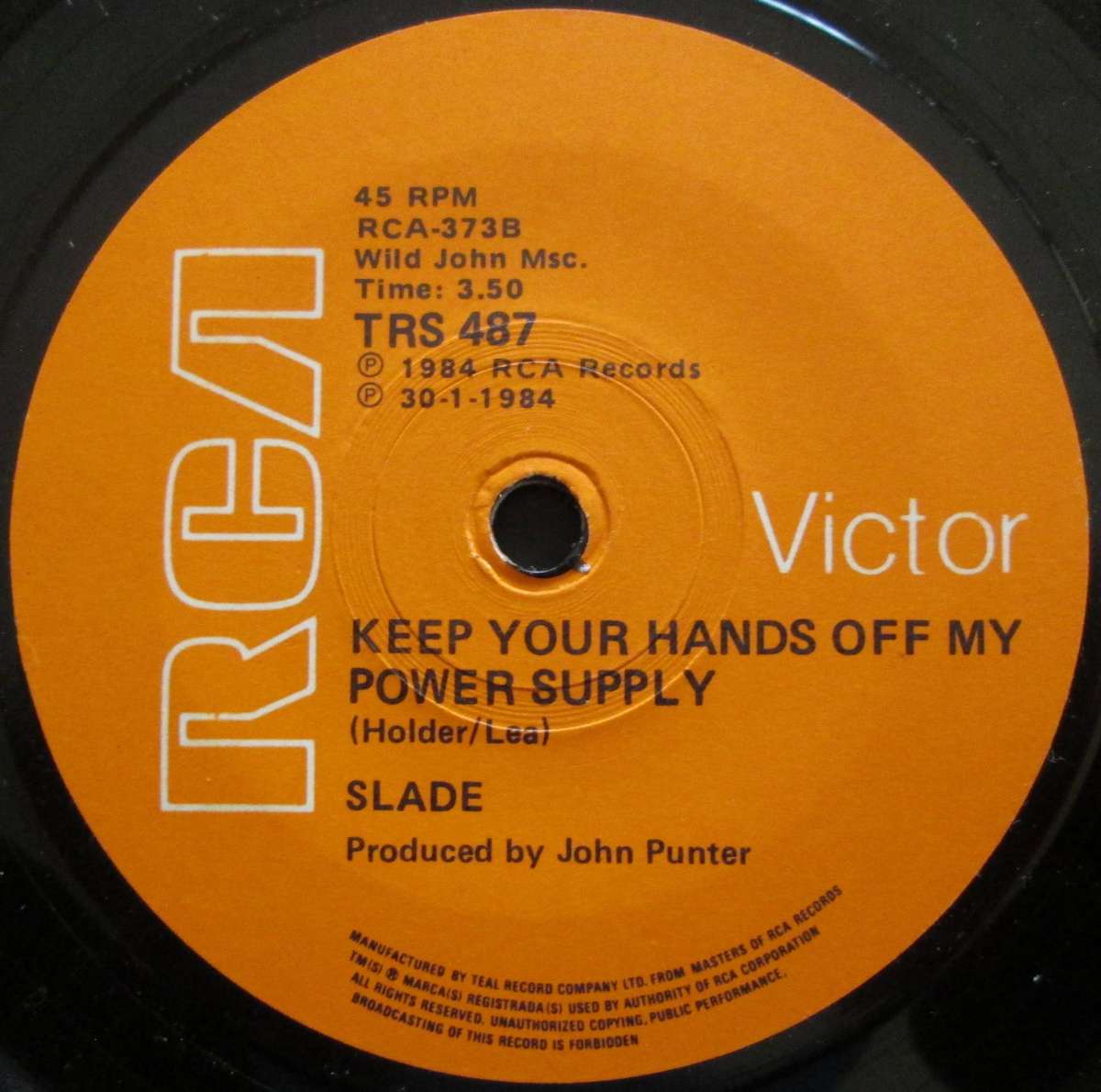 SLADE - MY OH MY / KEEP YOUR HANDS OFF MY POWER SUPPLY    (7 SINGLE/VINYL)